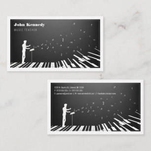 Muziekleraar   Piano Keys Visitekaartje