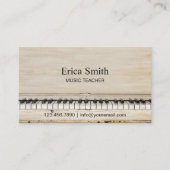 Muziekleraar  Piano Musical Visitekaartje (Voorkant)