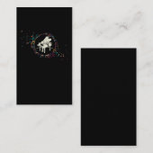 Muziekleraar Piano Player Colorful Musical Notes Visitekaartje (Voorkant / Achterkant)