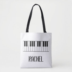 Muziekleraar Piano Toetsenbord Gepersonaliseerde N Tote Bag