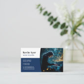 Muziekleraar | piano visitekaartje (Staand voorkant)