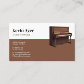 Muziekleraar | piano visitekaartje (Voorkant)