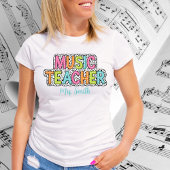 Muziekleraar Polka Dot Tshirt