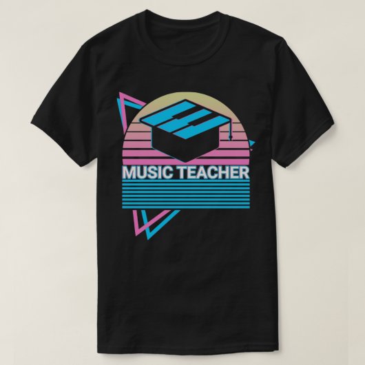 Muziekleraar Retro Cadeaus T-shirt (Design voorkant)