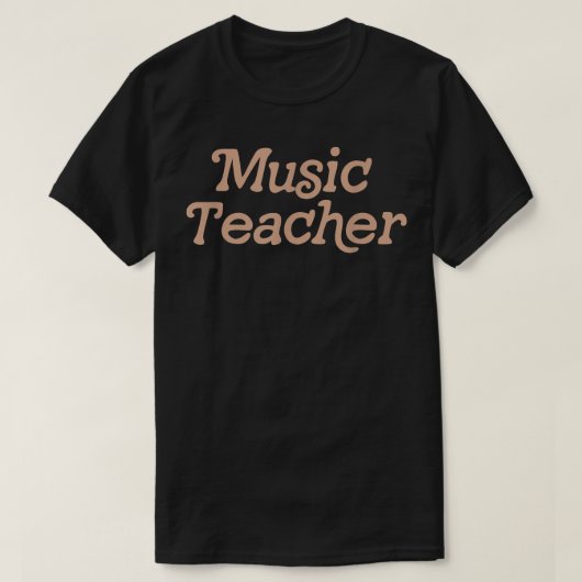 Muziekleraar Retro naar school T-shirt (Design voorkant)