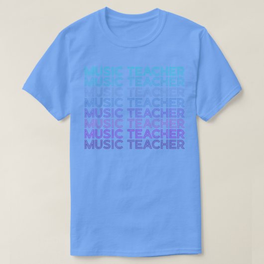Muziekleraar Retro T-shirt (Design voorkant)