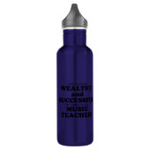 Muziekleraar rijk en succesvol waterfles  (Links)