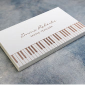 Muziekleraar Roos Gold Piano Keys Musical Visitekaartje