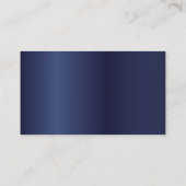 Muziekleraar Royal Blue Piano Keys Elegant Visitekaartje (Achterkant)