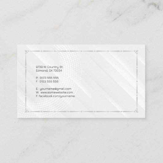 Muziekleraar | saxofoon visitekaartje (Achterkant)