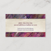 Muziekleraar Saxophone Art Collage - gemengde medi Visitekaartje (Achterkant)