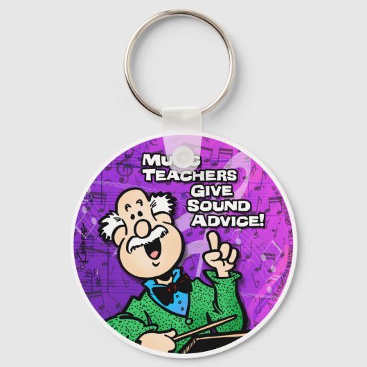 Muziekleraar Sleutelhanger (Voorkant)