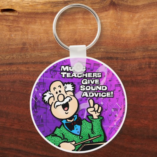 Muziekleraar Sleutelhanger (Voorkant)