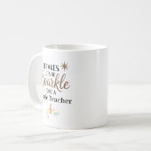 Muziekleraar Sparkle Persoonlijk Koffiemok (Voorkant links)