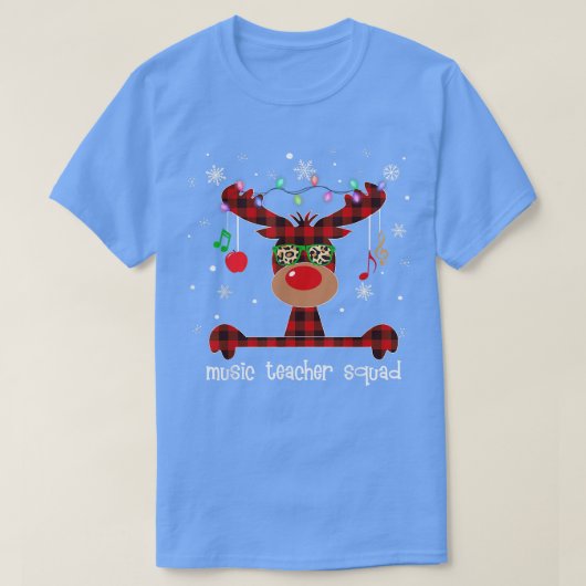 Muziekleraar Squad Pset Shirt Reindeer Wearing S (Design voorkant)