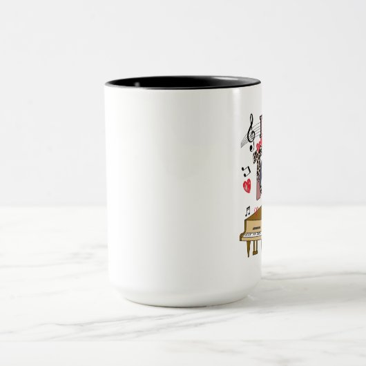 Muziekleraar Sublimation Design, muzieknoleraar Mok (Midden)