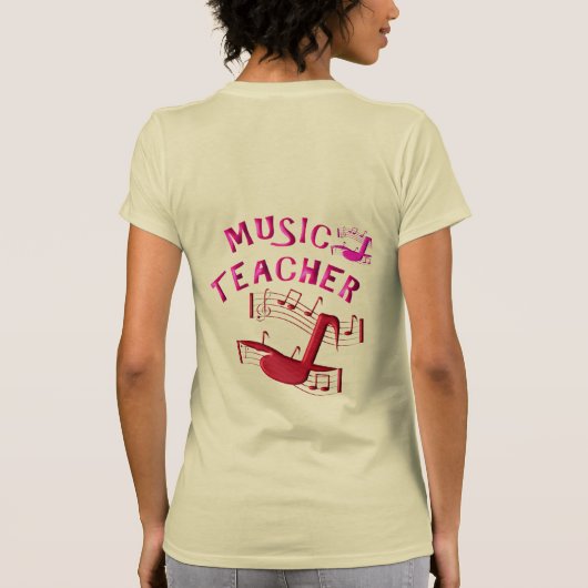 Muziekleraar T-shirt (Achterkant)