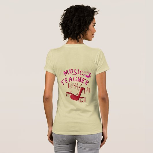 Muziekleraar T-shirt (Achterkant volledig)