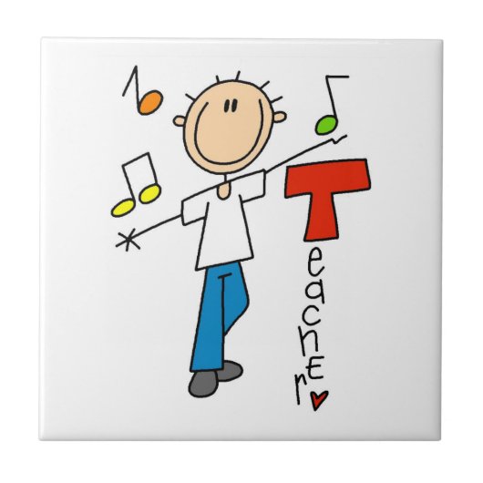 Muziekleraar Tegeltje (Voorkant)