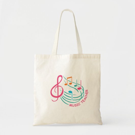 muziekleraar tote bag (Voorkant)