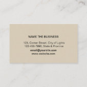 Muziekleraar Treble Note Waterverf Sound Waves Visitekaartje (Achterkant)