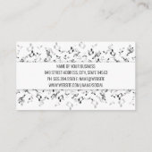 Muziekleraar | Trompet Hoorn | Muzieknote Visitekaartje (Achterkant)