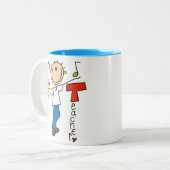 Muziekleraar Tweekleurige Koffiemok (Voorkant links)