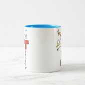 Muziekleraar Tweekleurige Koffiemok (Center)