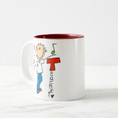 Muziekleraar Tweekleurige Koffiemok (Voorkant links)