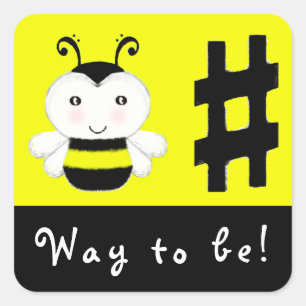 Muziekleraar Vierkante Sticker