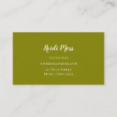 Muziekleraar Violinist Visitekaartje (Achterkant)