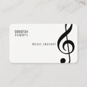 Muziekleraar Visitekaartje (Voorkant)