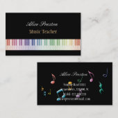Muziekleraar - Visitekaartje (Voorkant / Achterkant)
