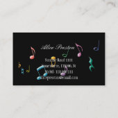 Muziekleraar - Visitekaartje (Achterkant)