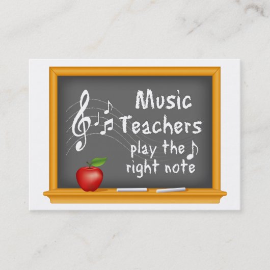 Muziekleraar Visitekaartje (Voorkant)