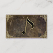 Muziekleraar - Visitekaartje (Achterkant)