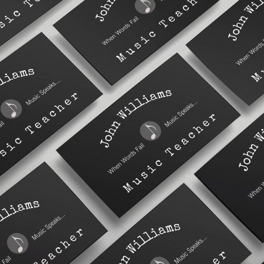 Muziekleraar Visitekaartje