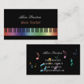 Muziekleraar - Visitekaartje (Voorkant / Achterkant)