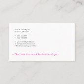 Muziekleraar Visitekaartje (Achterkant)