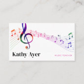 Muziekleraar Visitekaartje (Voorkant)