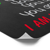 Muziekleraar - Wanneer u deze regels voor het lesl Poster (Hoek)