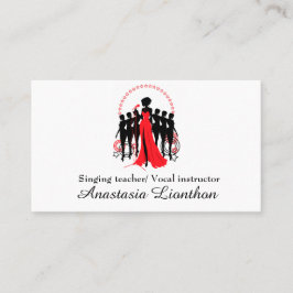 Muziekleraar Zingende en Vocale coach Visitekaartje