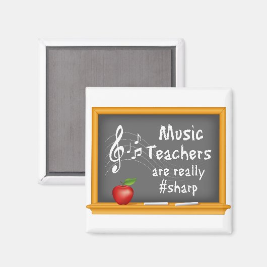 Muziekleraren zijn magnetisch magneet (Voorkant / Achterkant)
