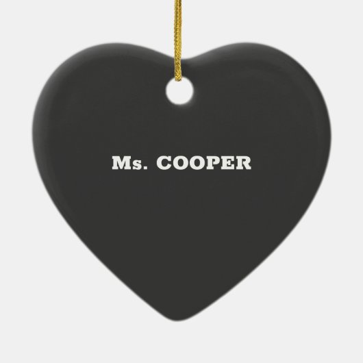 Muzieklerarenappreciatiedag, Geweldige Keramisch Ornament (Achterkant)