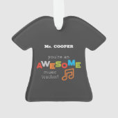 Muzieklerarenappreciatiedag, Geweldige Ornament (achterkant)