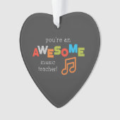 Muzieklerarenappreciatiedag, Geweldige Ornament (voorkant)