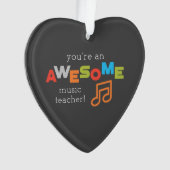 Muzieklerarenappreciatiedag, Geweldige Ornament (voorkant)