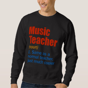 Muzieklerarendefinitie grappig terug naar schoolfi trui