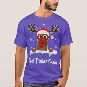 Muzieklerarenplein rendierkerstmis t-shirt