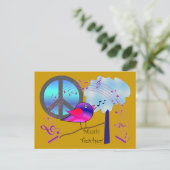 Muzieklerschenkingen Briefkaart (Staand voorkant)